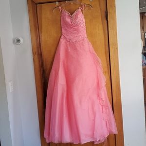 Pink Poofy Prom Dress